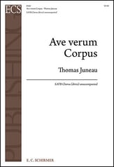 Ave Verum Corpus SATB choral sheet music cover